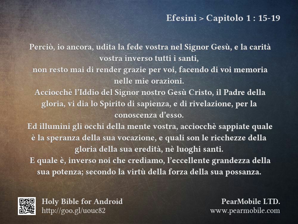 Efesini, Capitolo 1:15-19